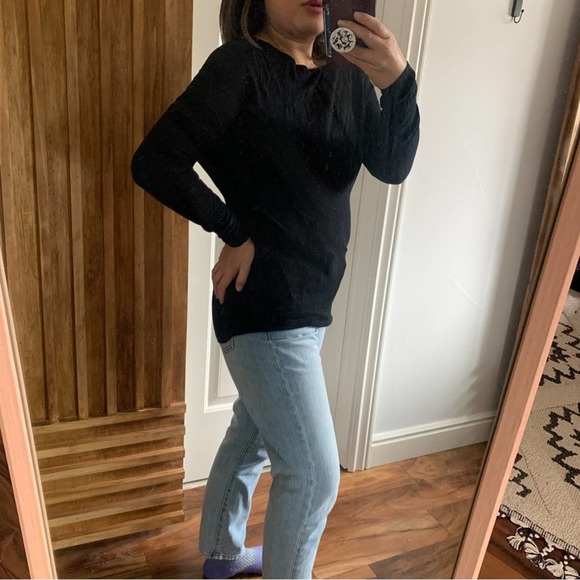 Vince Dolman Sleeve Wool Wide Neck Sweater. S - Picture 10 of 10